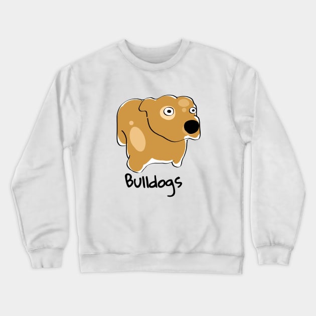 bull dogs Crewneck Sweatshirt by Linys